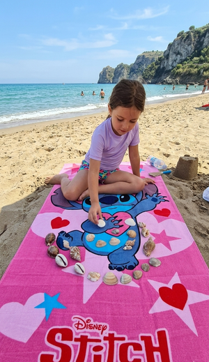 Telo Mare Stitch DISNEY Asciugamano per Bambini in Microfibra CM 140x70 - Je13085ad