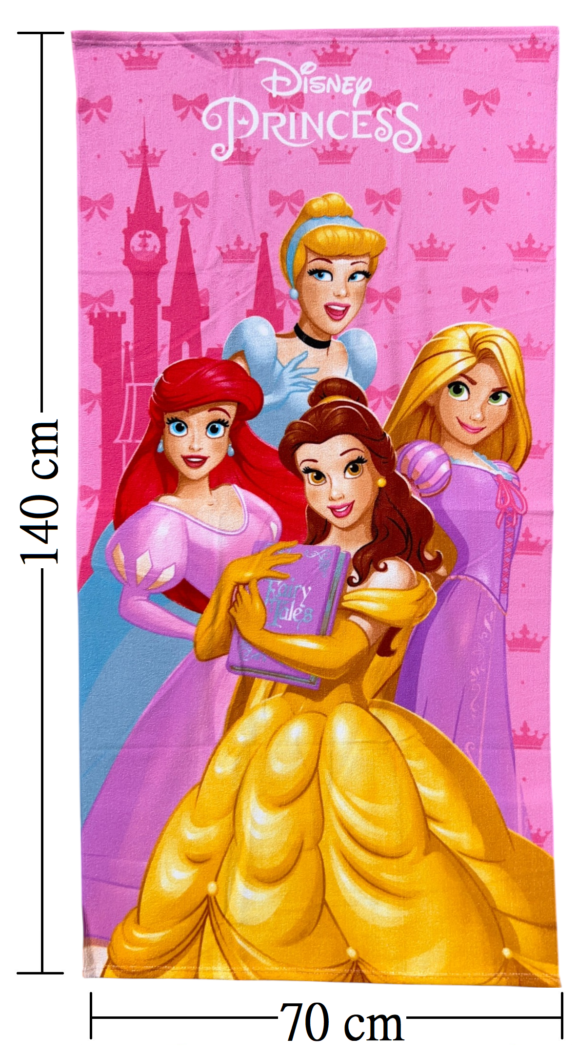 Telo Mare Principesse DISNEY Asciugamano per Bambini in Microfibra CM 140x70 - Je14191ad