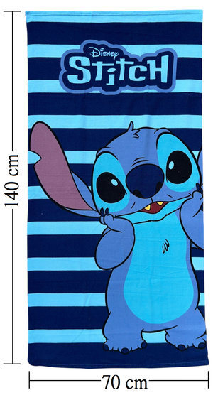 Telo Mare Stitch DISNEY Asciugamano per Bambini in Microfibra CM 140x70 - Je14187ad