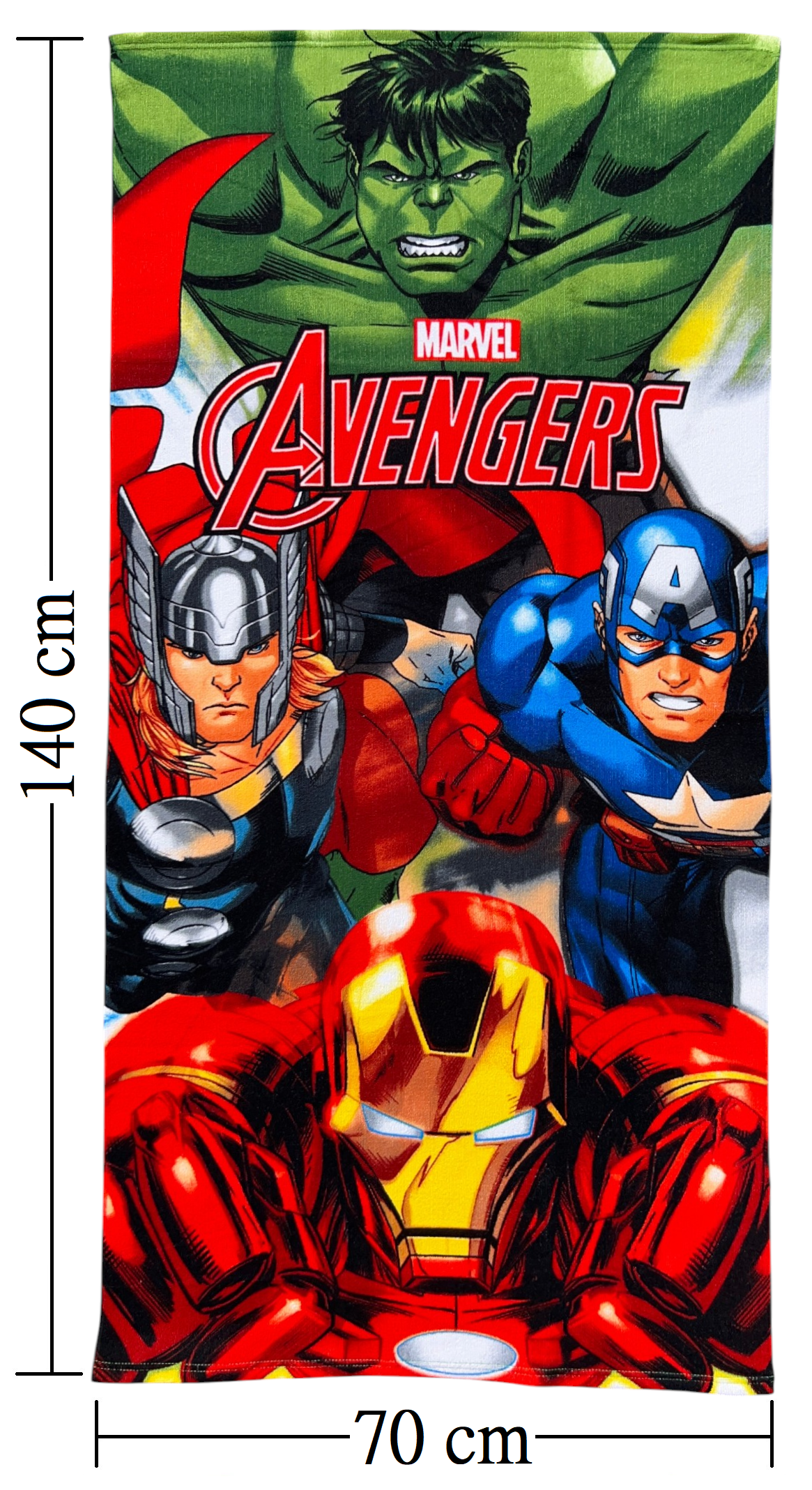 Telo Mare Avengers MARVEL Asciugamano per Bambini in Microfibra CM 140x70 - Je14185ad