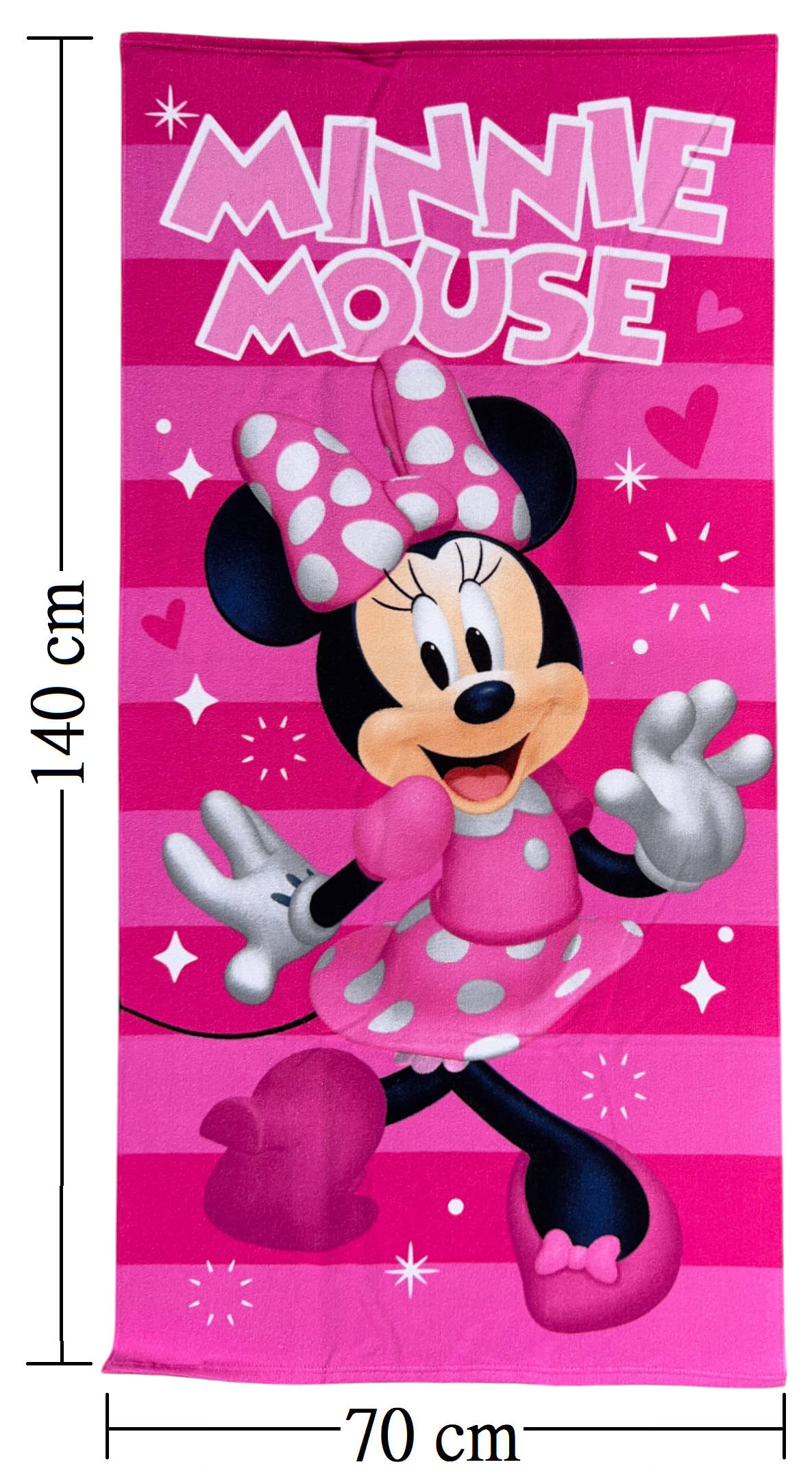 Telo Mare Minnie DISNEY Asciugamano per Bambine in Microfibra CM 140x70 - Je14181ad