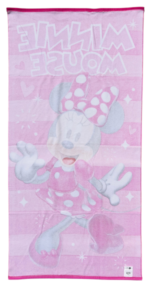 Telo Mare Minnie DISNEY Asciugamano per Bambine in Microfibra CM 140x70 - Je14181ad
