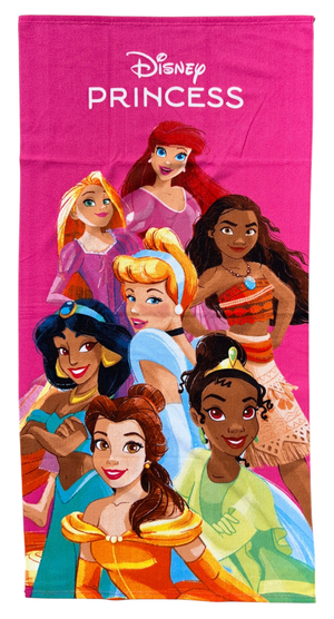 Telo Mare Principesse DISNEY Asciugamano per Bambine in Microfibra CM 140x70 - Je14190ad