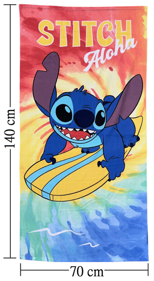 Telo Mare Stitch DISNEY Asciugamano per Bambini in Microfibra CM 140x70 - Je14159ad