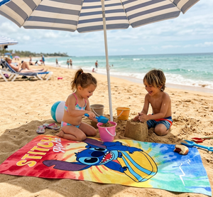 Telo Mare Stitch DISNEY Asciugamano per Bambini in Microfibra CM 140x70 - Je14159ad