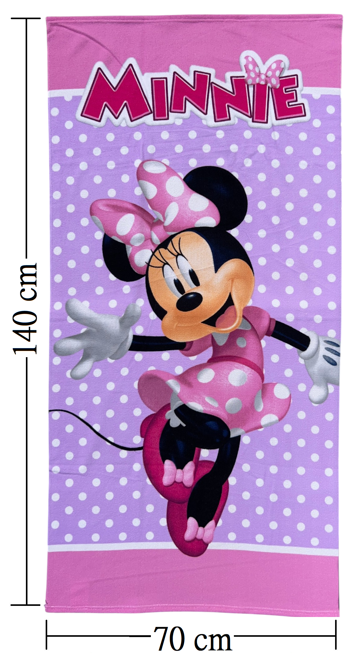 Telo Mare Minnie DISNEY Asciugamano per Bambine in Microfibra CM 140x70 - Je14180ad