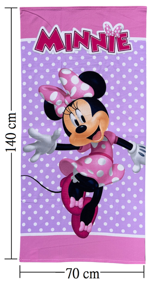 Telo Mare Minnie DISNEY Asciugamano per Bambine in Microfibra CM 140x70 - Je14180ad