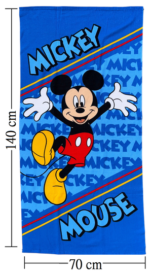 Telo Mare Topolino DISNEY Asciugamano per Bambini in Microfibra CM 140x70 - Je14177ad