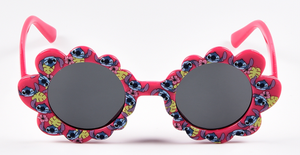 Occhiali da Sole Stitch DISNEY Bambina Uv400 Filtro 3 Montatura Fiore in Policarbonato - Ez25003