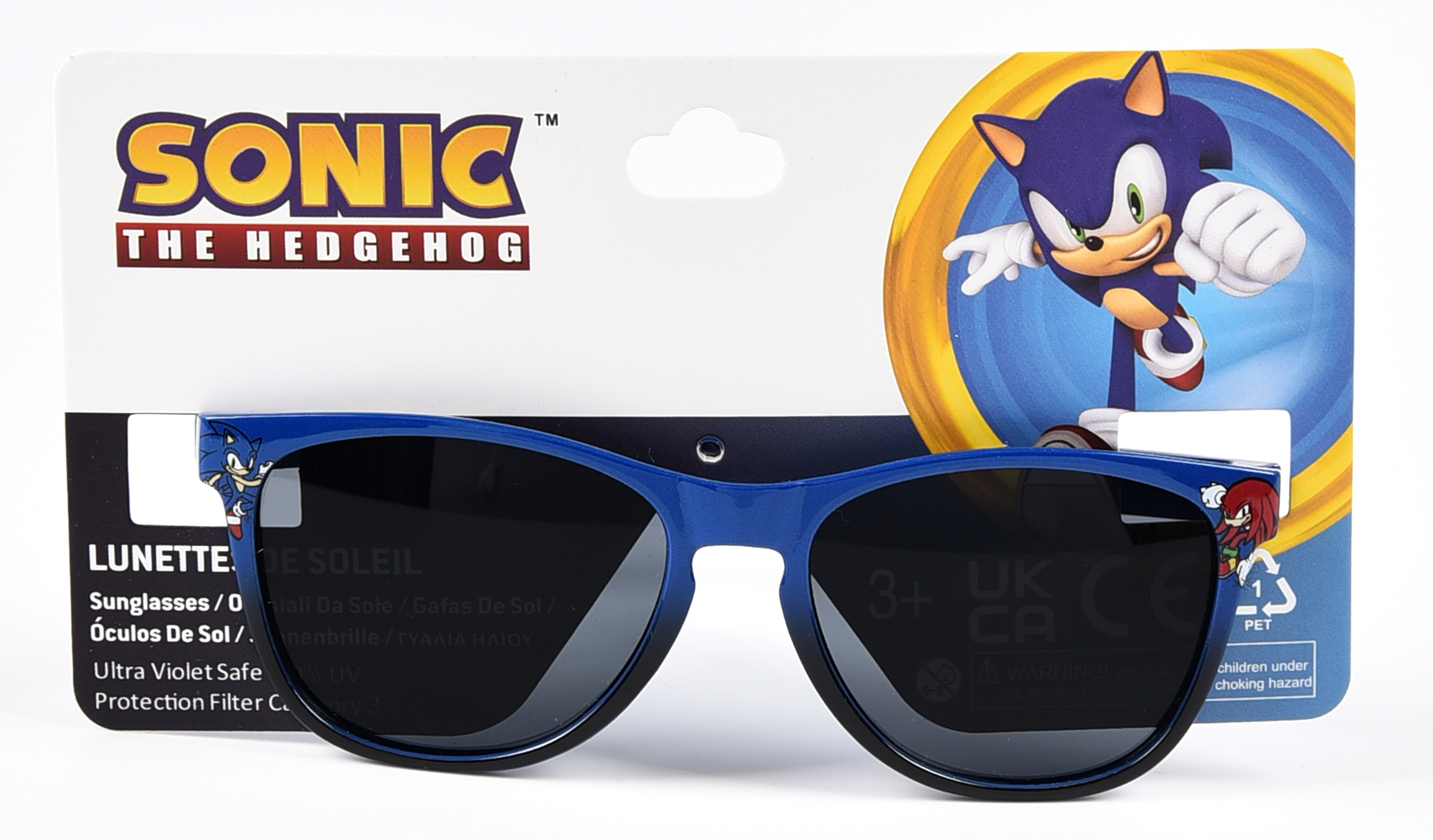 Occhiali da Sole Sonic e Knuckles Bambino Uv400 Filtro 3 Montatura in Policarbonato -  Ez25009