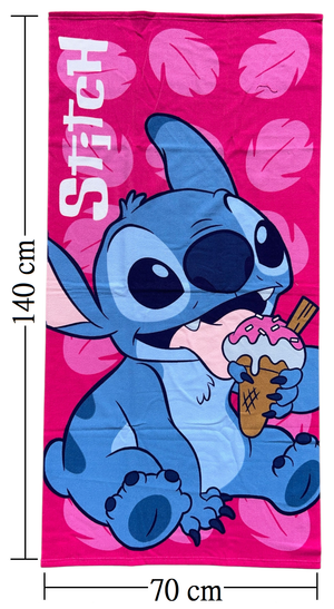 Telo Mare Stitch DISNEY Asciugamano per Bambini in Microfibra CM 140x70 - Je13118ad