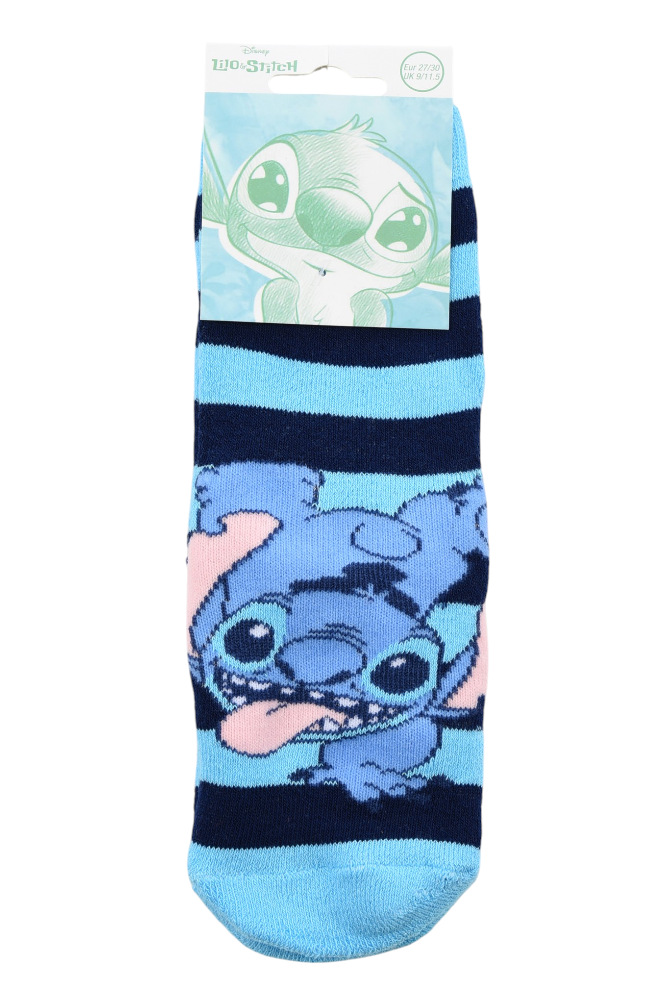 Calzini Antiscivolo Stitch DISNEY in Misto Cotone 3 Paia Assortiti Bambini 23/34 - Hy06059