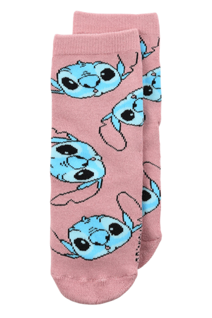 Calzini Antiscivolo Stitch DISNEY in Misto Cotone 3 Paia Assortiti Bambini 23/34 - Hy06059