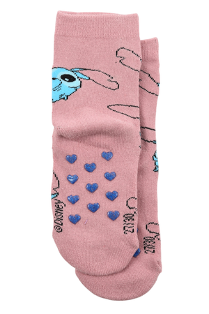 Calzini Antiscivolo Stitch DISNEY in Misto Cotone 3 Paia Assortiti Bambini 23/34 - Hy06059
