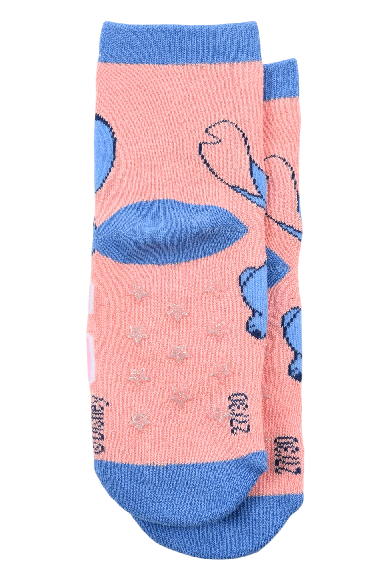 Calzini Antiscivolo Stitch DISNEY in Misto Cotone 3 Paia Assortiti Bambini 23/34 - Hy06059