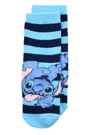 Calzini Antiscivolo Stitch DISNEY in Misto Cotone 3 Paia Assortiti Bambini 23/34 - Hy06059