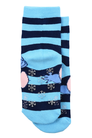 Calzini Antiscivolo Stitch DISNEY in Misto Cotone 3 Paia Assortiti Bambini 23/34 - Hy06059
