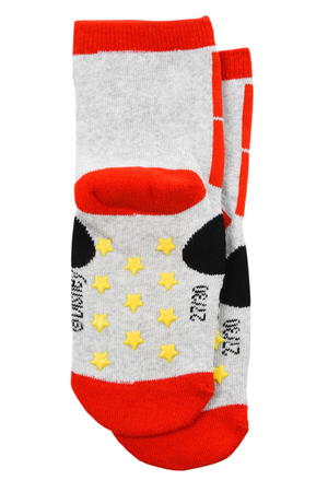 Calzini Antiscivolo Topolino DISNEY in Misto Cotone 3 Paia Assortiti Bambini 23/34 - Hy06061