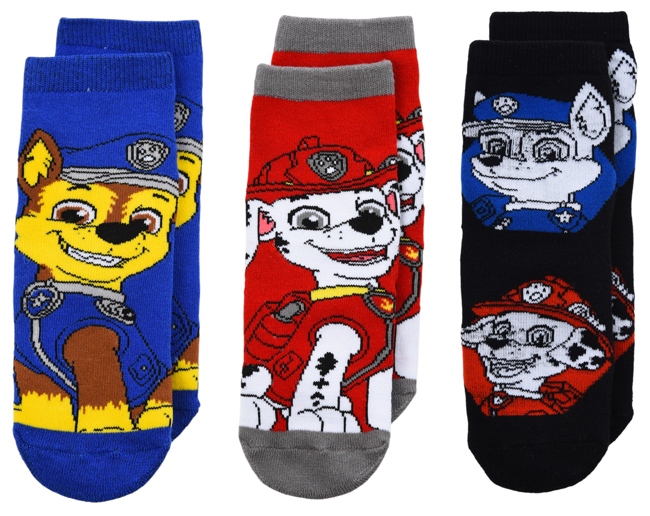 Calzini Antiscivolo Paw Patrol in Misto Cotone 3 Paia Assortiti Bambini 23/34 - Hy06067