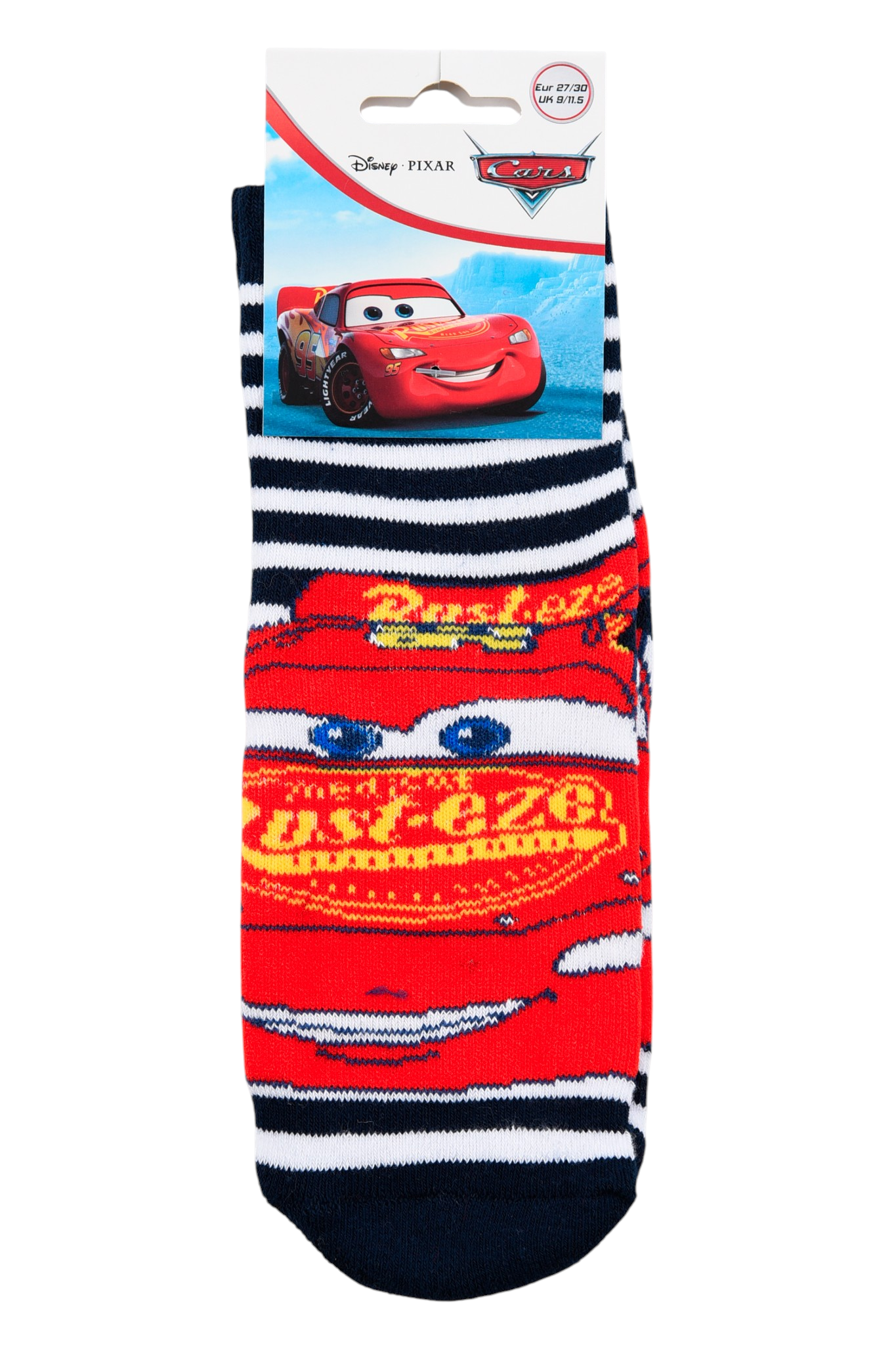 Calzini Antiscivolo Cars DISNEY in Misto Cotone 3 Paia Assortiti Bambini 23/34 - Hy06071
