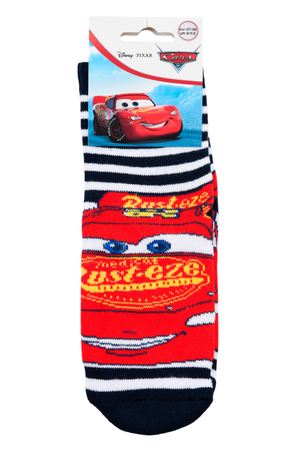 Calzini Antiscivolo Cars DISNEY in Misto Cotone 3 Paia Assortiti Bambini 23/34 - Hy06071