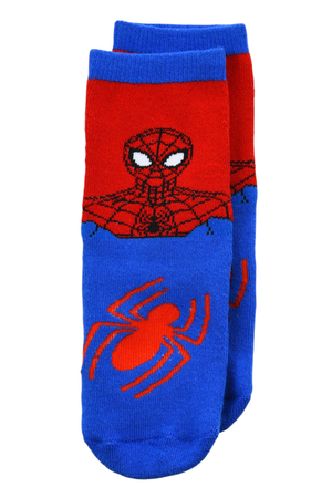 Calzini Antiscivolo Spiderman MARVEL in Misto Cotone 3 Paia Assortiti Bambini 23/34 - Hy06065