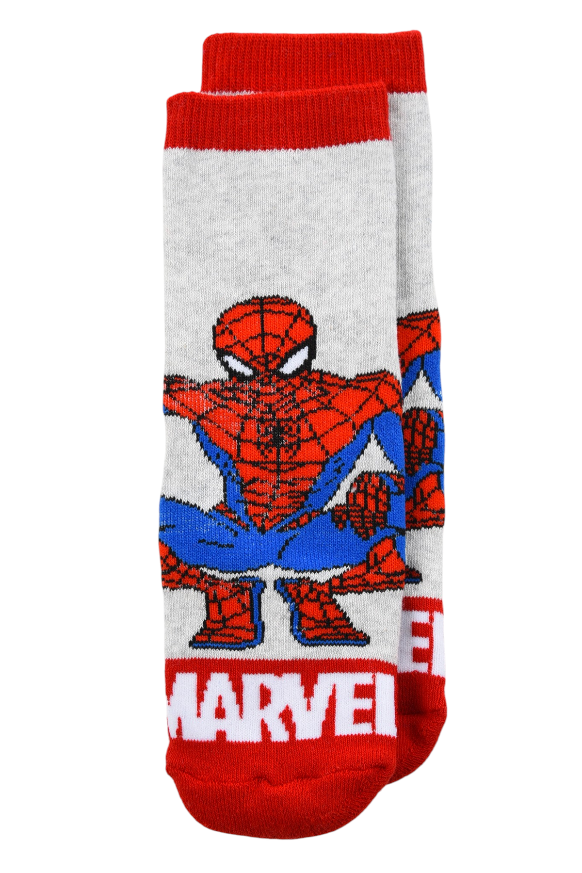 Calzini Antiscivolo Spiderman MARVEL in Misto Cotone 3 Paia Assortiti Bambini 23/34 - Hy06065