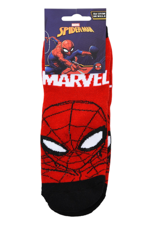 Calzini Antiscivolo Spiderman MARVEL in Misto Cotone 3 Paia Assortiti Bambini 23/34 - Hy06065