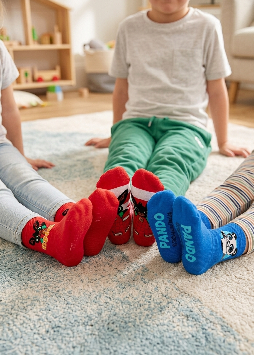 Calzini Bing e Pando in Misto Cotone 3 Paia Assortiti Bambini 19/30 - Hy06049/1