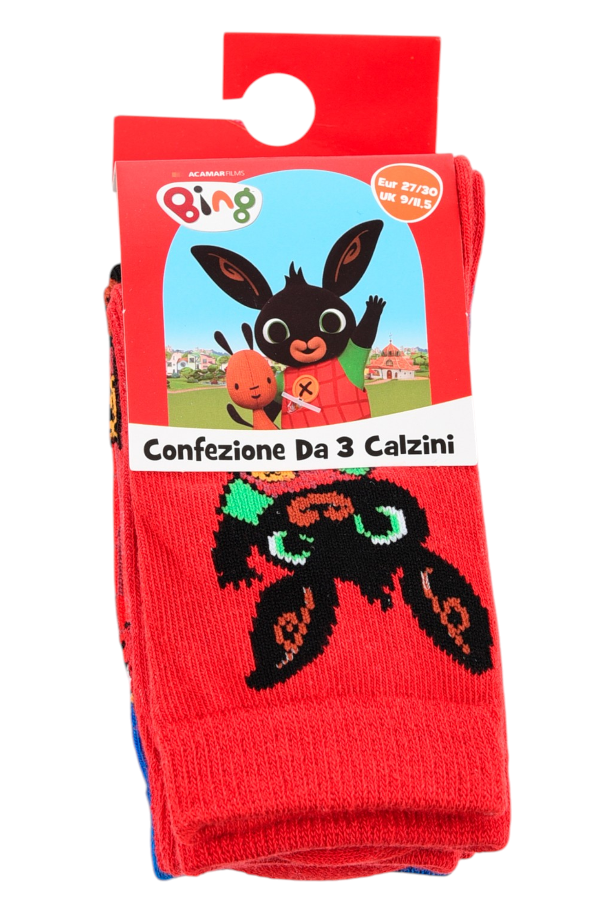 Calzini Bing e Pando in Misto Cotone 3 Paia Assortiti Bambini 19/30 - Hy06049/2