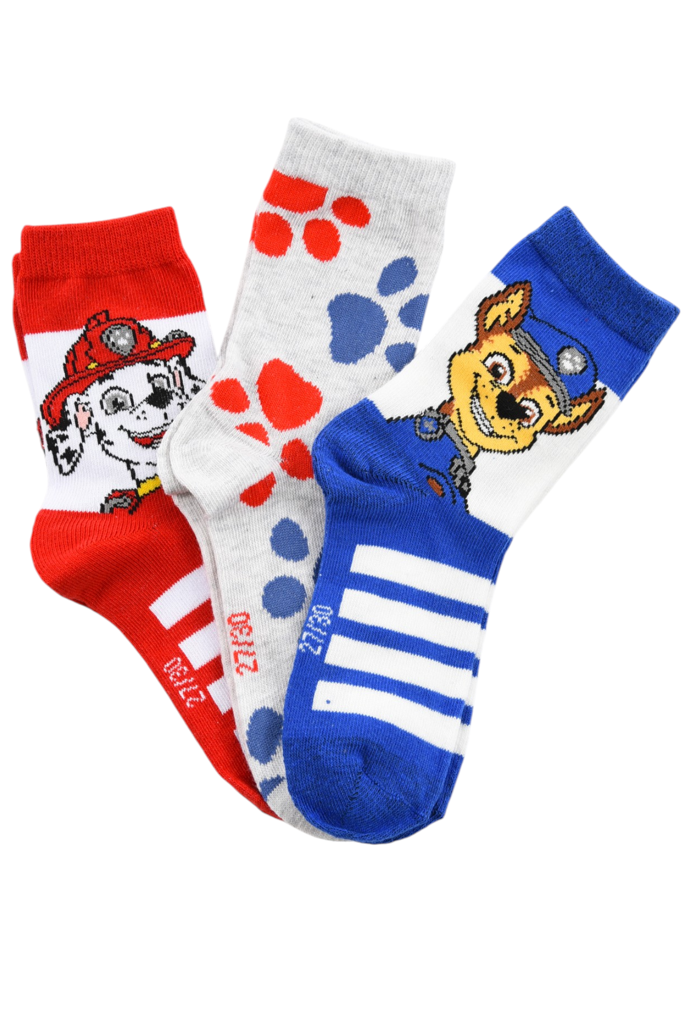 Calzini Paw Patrol in Misto Cotone 3 Paia Assortiti Bambini 23/34 - Hy06041/1