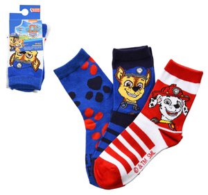 Calzini Paw Patrol in Misto Cotone 3 Paia Assortiti Bambini 23/34 - Hy06041/2