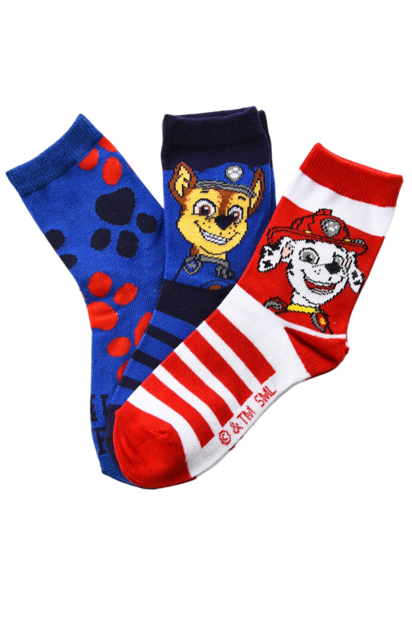 Calzini Paw Patrol in Misto Cotone 3 Paia Assortiti Bambini 23/34 - Hy06041/2