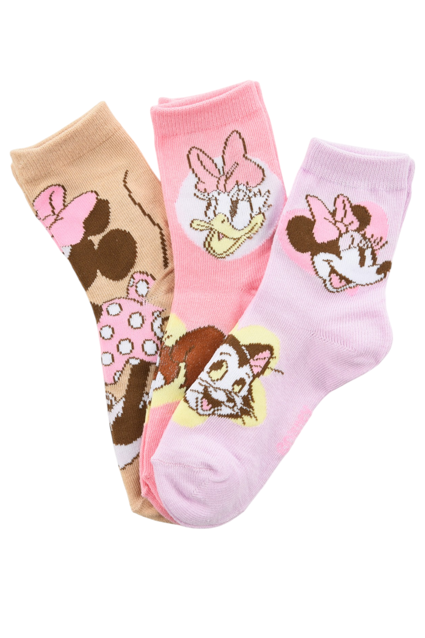 Calzini Paperina Minnie DISNEY in Misto Cotone 3 Paia Assortiti Bambine 23/34 - Hy06036/2