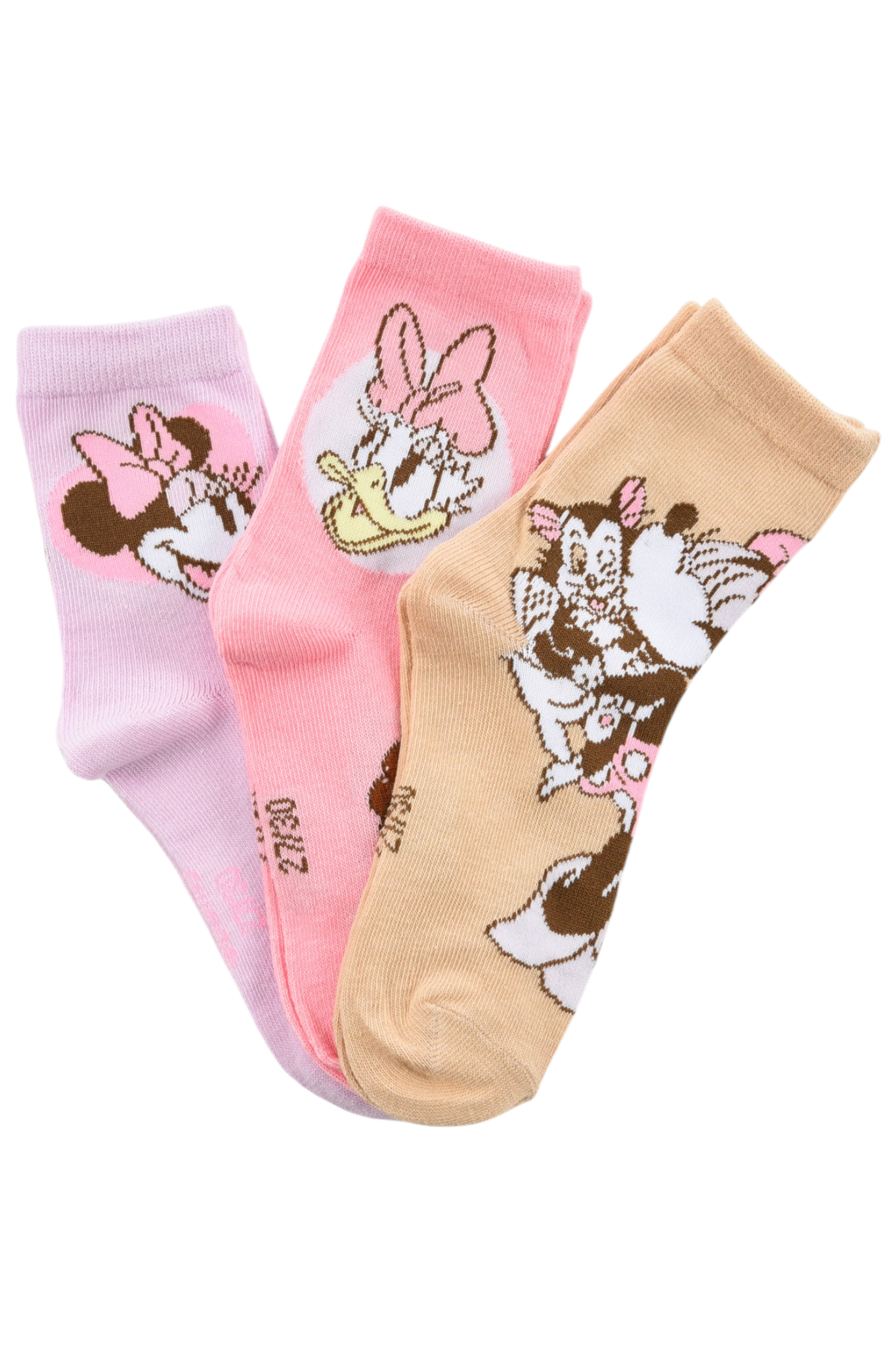 Calzini Paperina Minnie DISNEY in Misto Cotone 3 Paia Assortiti Bambine 23/34 - Hy06036/2