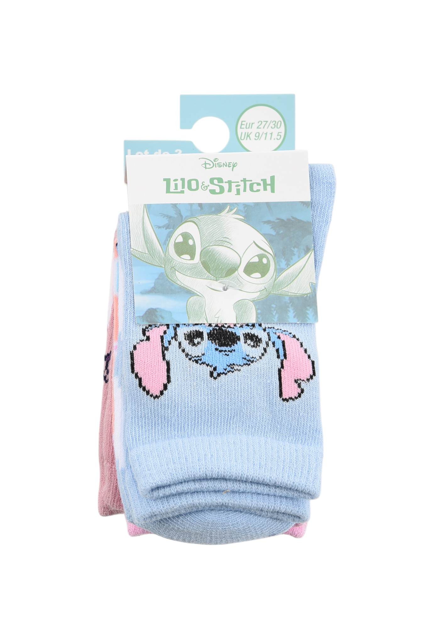 Calzini Stitch Angel DISNEY in Misto Cotone 3 Paia Assortiti Bambini 23/34 - Hy06033/1