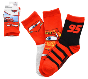 Calzini Cars DISNEY in Misto Cotone 3 Paia Assortiti Bambini 23/34 - Hy06045/1