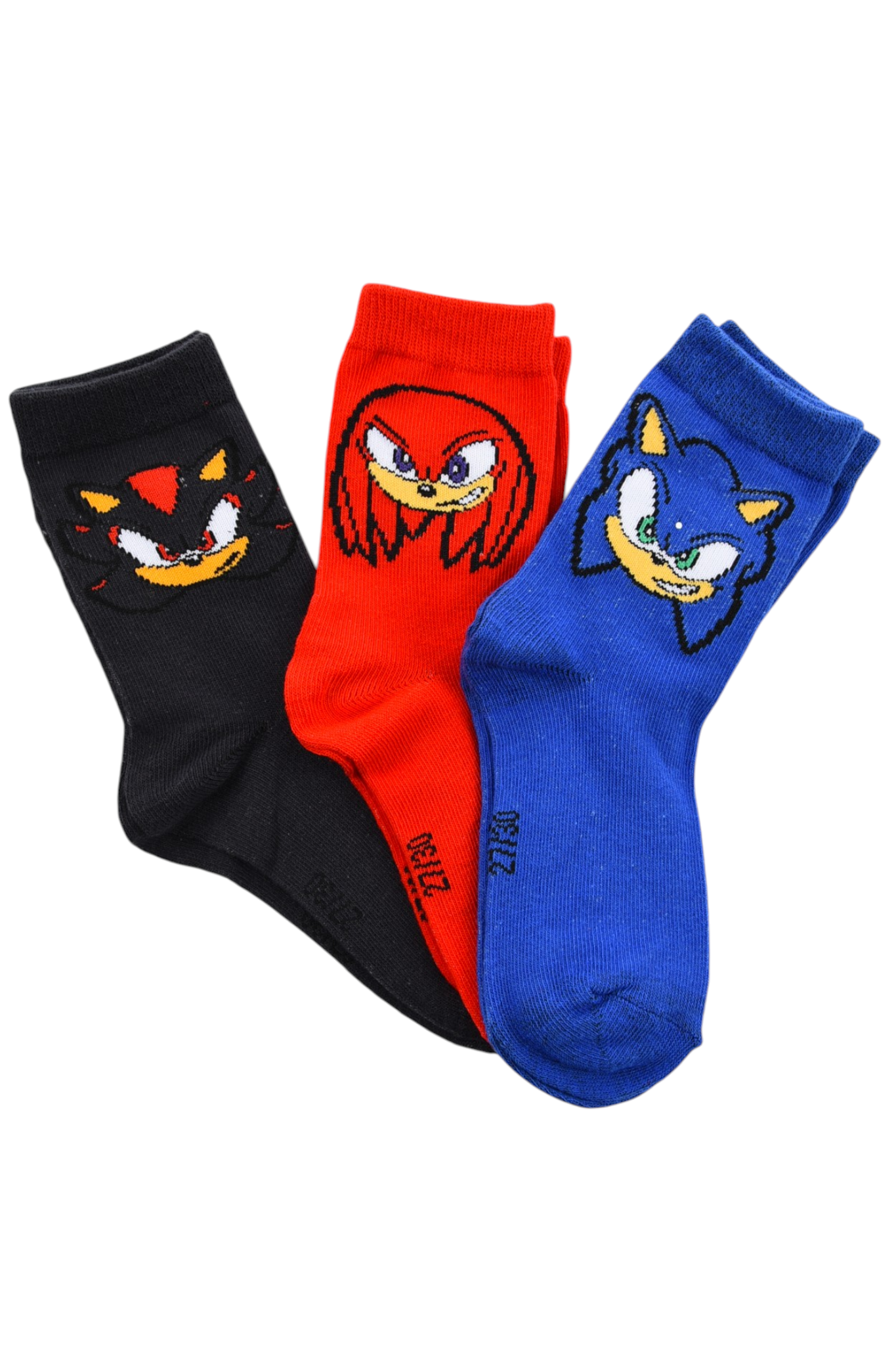 Calzini Sonic Knuckles Shadow in Misto Cotone 3 Paia Assortiti Bambini 23/34 - Hy06026/1