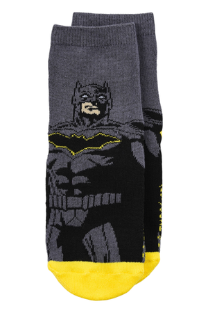 Calzini Antiscivolo Batman in Misto Cotone Singolo Paia Bambini 27/30 - Hy06052/grigio