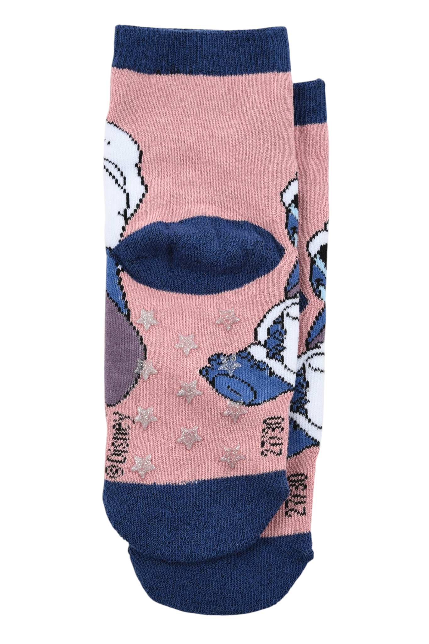 Calzini Antiscivolo Stitch DISNEY in Misto Cotone Singolo Paia Bambini 31/34- Hy06060/viola
