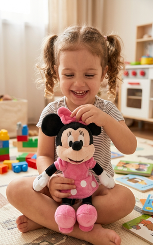 Peluche Minnie Mouse DISNEY Fuxia Pupazzo 33 CM - 71478ptd