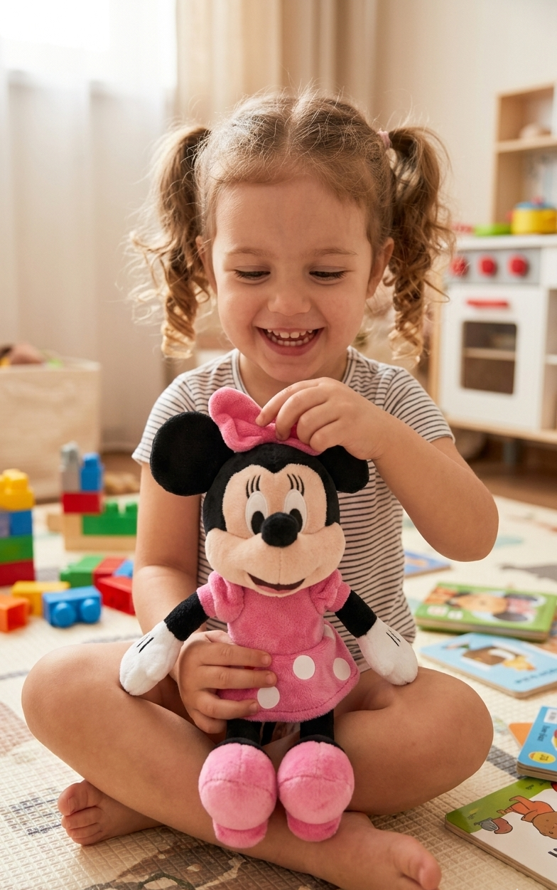 Peluche Minnie Mouse DISNEY Fuxia Pupazzo 33 CM - 71478ptd
