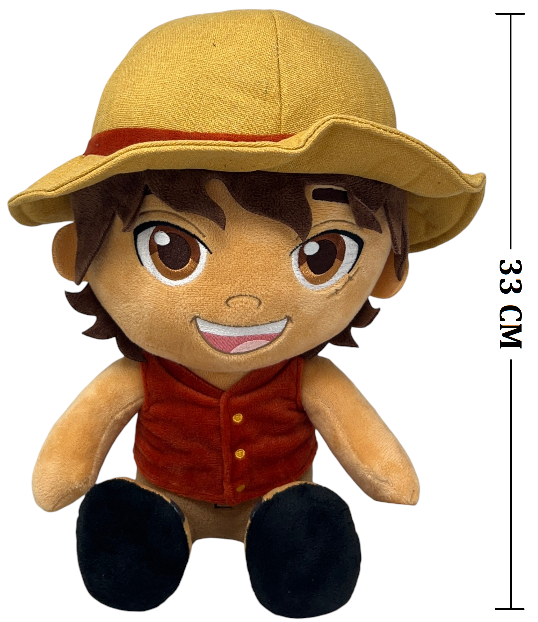 Peluche Luffy One Piece Live Action Morbido Pupazzo 33 CM in Fibra Riciclata - 860005761