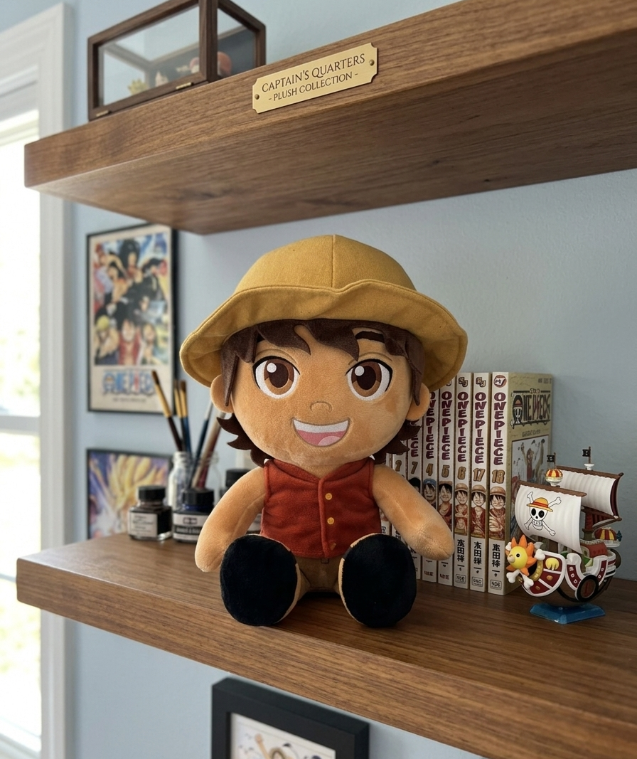 Peluche Luffy One Piece Live Action Morbido Pupazzo 33 CM in Fibra Riciclata - 860005761