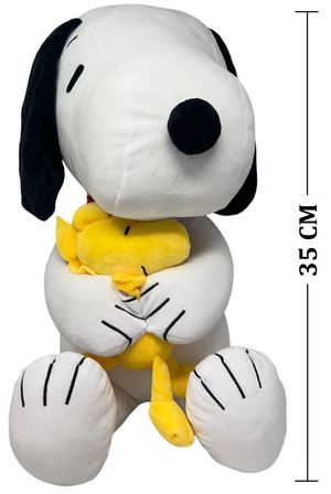 Peluche Snoopy con Woodstock Morbido Pupazzo da 35 CM  - Pts0305/35