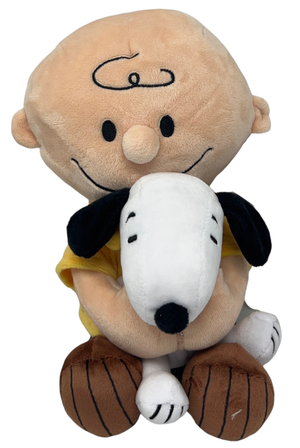 Peluche Snoopy Charlie Brown con in Braccio Snoopy Pupazzo da 25 CM  - Pts0305/25c