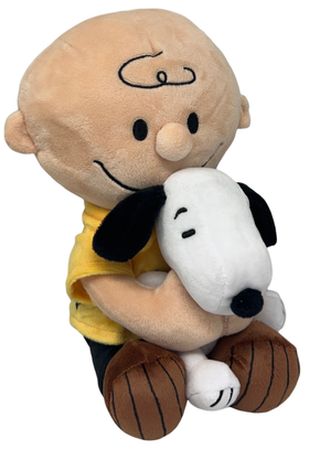 Peluche Snoopy Charlie Brown con in Braccio Snoopy Pupazzo da 25 CM  - Pts0305/25c
