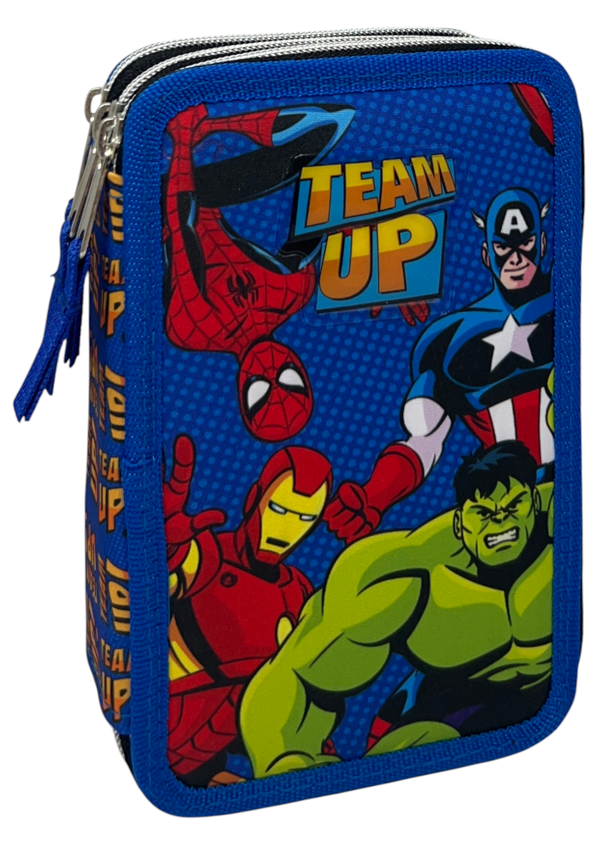Astuccio Scuola Avengers MARVEL Multiscomparto 3 Zip Portacolori Giotto - 5555