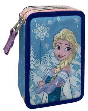 Astuccio Scuola Frozen DISNEY Multiscomparto 3 Zip Portacolori Giotto - 5556