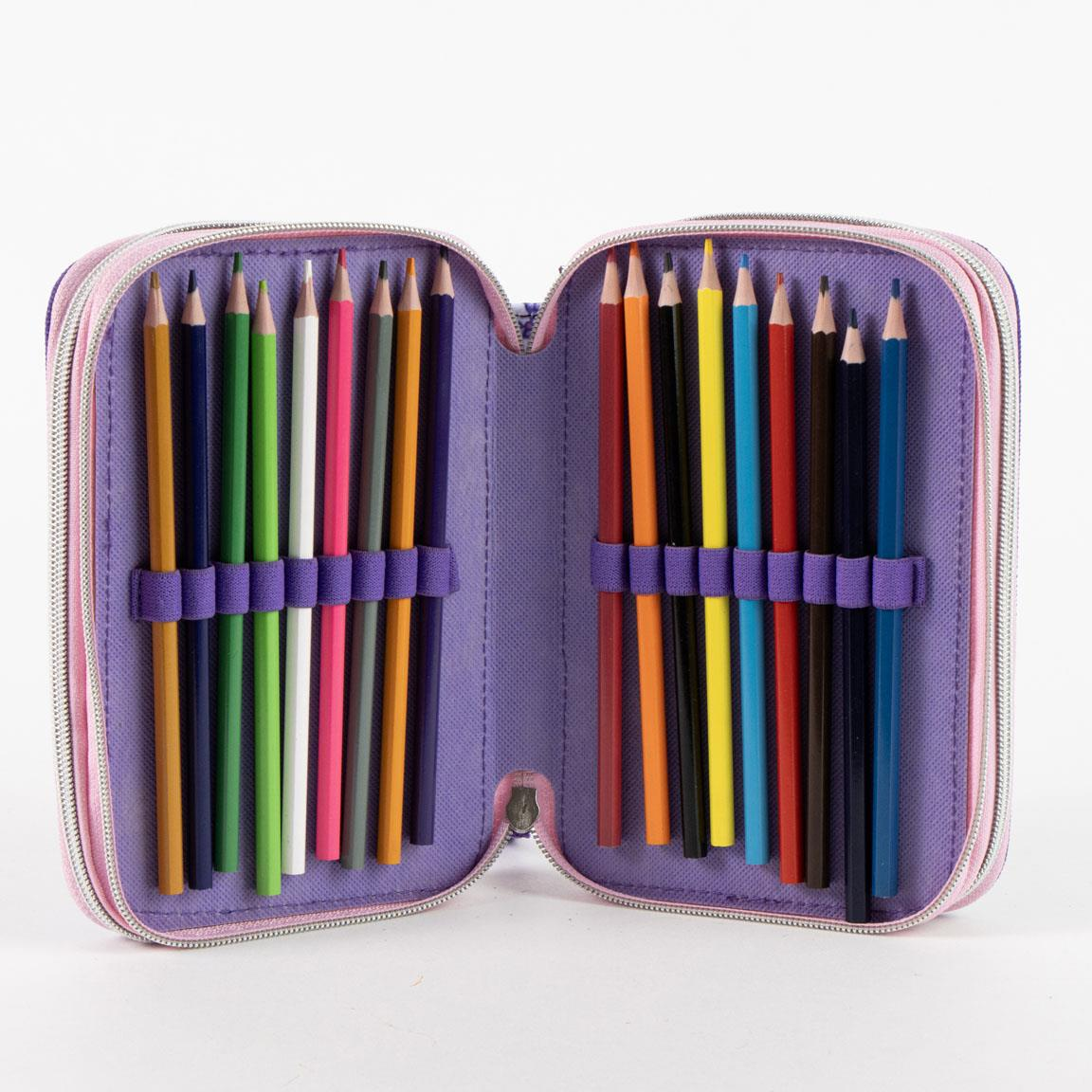 Astuccio Scuola Kuromi Sanrio Multiscomparto 3 Zip Portacolori Giotto - 5557